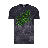 Cloud Black Botanical Schefflera Illustrations Vintage Tee - LillyAllenDesigns