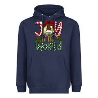 Navy joy to the world Heavyweight Hoodie - BundleAndBundleShop