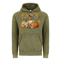 Vintage Olive Hello Autumn With Chihuahua Dog Vintage Hoodie - LillyAllenDesigns