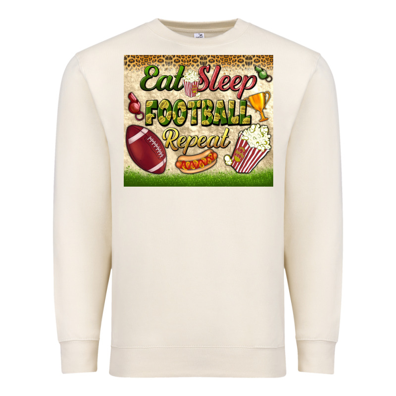 Eat Sleep Football Repeat Tumbler Premium Sweatshirt by BundleAndBundleShop | Teevron