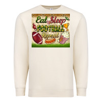 Sandshell eat sleep football repeat tumbler Premium Sweatshirt - BundleAndBundleShop