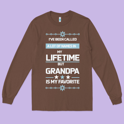 I Ve Been Called Grandpa -may Favorite Grandpa Long Sleeve Tee Designed By Bettercallsaul