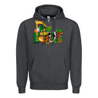 Smoke St. Patrick's Love and golds Zipper Hoodie - OliviaCreatesArt