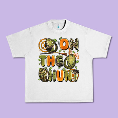 On The Hunt Easter Urban Heavy Tee Designed By Artiststas