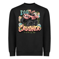 Black Egg crusher Easter truck Easter Day Heavyweight Sweatshirt - HowdyJamesFarm