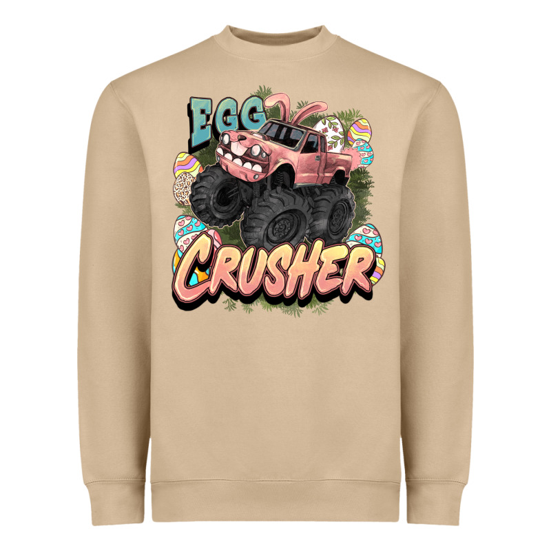 Egg Crusher Easter Truck Easter Day Heavyweight Sweatshirt by HowdyJamesFarm | Teevron