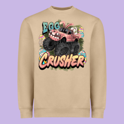 Egg Crusher Easter Truck Easter Day Heavyweight Sweatshirt Designed By Howdyjamesfarm