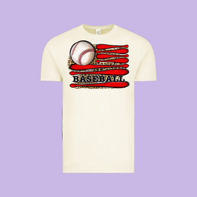 Leopard Baseball Flag Vintage Tee Designed By Jahusdesignshop