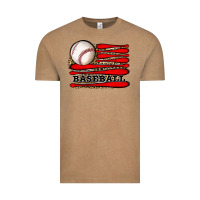 Vintage Coffee leopard baseball flag Vintage Tee - JahusDesignShop