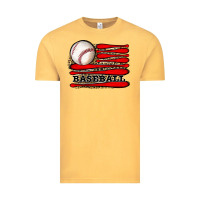 Vintage Mustard leopard baseball flag Vintage Tee - JahusDesignShop