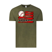 Vintage Olive leopard baseball flag Vintage Tee - JahusDesignShop