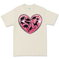 Bone dinosaur valentine heart Premium Tee - MaliasSmallBusiness