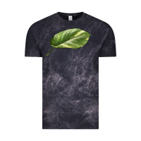 Cloud Black Golden Pothos Leaf Vintage Tee - LillyAllenDesigns