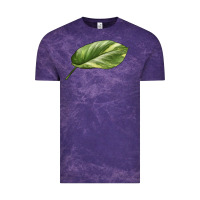 Cloud Purple Golden Pothos Leaf Vintage Tee - LillyAllenDesigns