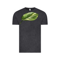 Vintage Black Golden Pothos Leaf Vintage Tee - LillyAllenDesigns