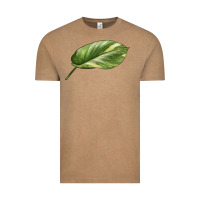 Vintage Coffee Golden Pothos Leaf Vintage Tee - LillyAllenDesigns