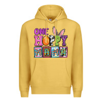 Antique Gold Easter Day One hoppy mama Premium Hoodie - OliviaCreatesArt