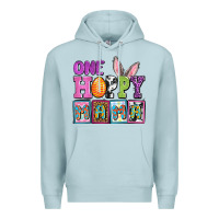 Blue Mist Easter Day One hoppy mama Premium Hoodie - OliviaCreatesArt