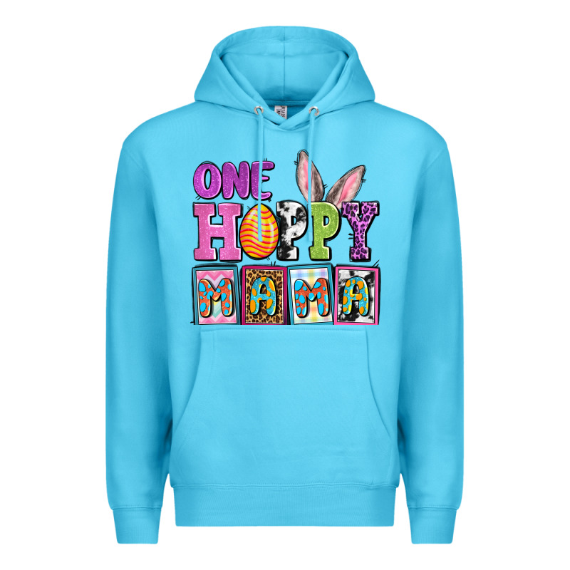 Easter Day One Hoppy Mama Premium Hoodie by OliviaCreatesArt | Teevron