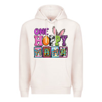 Pale Pink Easter Day One hoppy mama Premium Hoodie - OliviaCreatesArt