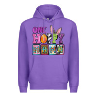 Purple Easter Day One hoppy mama Premium Hoodie - OliviaCreatesArt