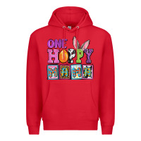 Red Easter Day One hoppy mama Premium Hoodie - OliviaCreatesArt