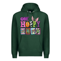 Sports Green Easter Day One hoppy mama Premium Hoodie - OliviaCreatesArt