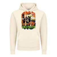 Vintage Artic Happy Halloween With Black Cat Vintage Hoodie - LillyAllenDesigns