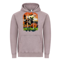 Vintage Zinc Happy Halloween With Black Cat Vintage Hoodie - LillyAllenDesigns