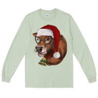 Matcha christmas glasses heifer Long Sleeve Tee - RanaPortraitStore