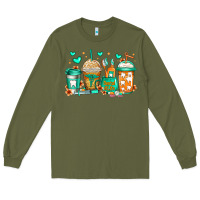 Army Green dental life coffee cups Long Sleeve Tee - Jasminsmagicworld