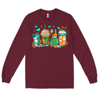 Burgundy dental life coffee cups Long Sleeve Tee - Jasminsmagicworld
