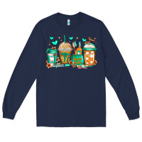 Navy dental life coffee cups Long Sleeve Tee - Jasminsmagicworld