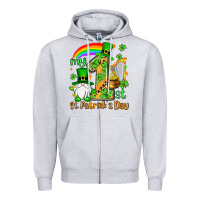 Heather Grey St. Patrick's My 1st St. Patrick's Day Zipper Hoodie - OliviaCreatesArt