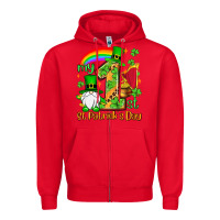 Red St. Patrick's My 1st St. Patrick's Day Zipper Hoodie - OliviaCreatesArt