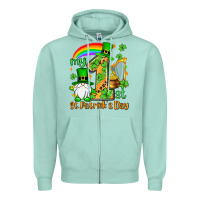 Seafoam St. Patrick's My 1st St. Patrick's Day Zipper Hoodie - OliviaCreatesArt