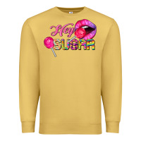 Antique Gold hey sugar valentine's day Premium Sweatshirt - FaDigitalArtStudio