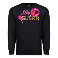 Black hey sugar valentine's day Premium Sweatshirt - FaDigitalArtStudio