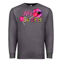 Charcoal Heather hey sugar valentine's day Premium Sweatshirt - FaDigitalArtStudio