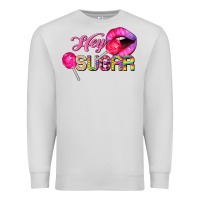 Dove Grey hey sugar valentine's day Premium Sweatshirt - FaDigitalArtStudio