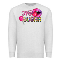 Oatmeal Heather hey sugar valentine's day Premium Sweatshirt - FaDigitalArtStudio