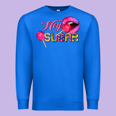 Hey Sugar Valentine's Day Premium Sweatshirt Designed By Fadigitalartstudio