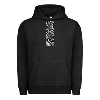 Pigment Black Zebra Urban Hoodie - LillyAllenDesigns