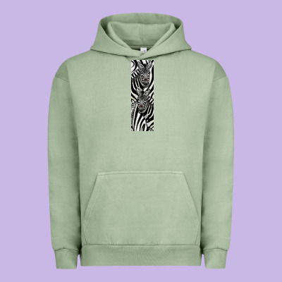 Zebra Urban Hoodie Designed By Lillyallendesigns