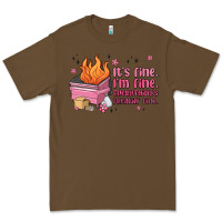 Cacao it's fine i'm fine everything's freakin' fine Premium Tee - MaliasSmallBusiness