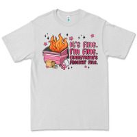 Dove Grey it's fine i'm fine everything's freakin' fine Premium Tee - MaliasSmallBusiness
