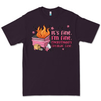 Plum it's fine i'm fine everything's freakin' fine Premium Tee - MaliasSmallBusiness