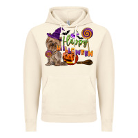 Vintage Artic Happy Halloween With Yorkshire Terrier Dog Vintage Hoodie - LillyAllenDesigns