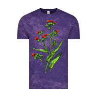 Cloud Purple Tassel Flower Illustrations Vintage Tee - LillyAllenDesigns