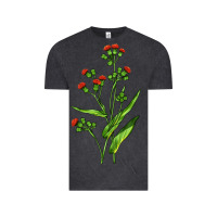 Vintage Black Tassel Flower Illustrations Vintage Tee - LillyAllenDesigns